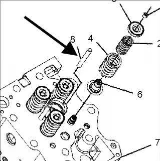 Original Isuzu Engine Cylinder Head Part Cylinder Head Locating Pin 8-97381603-1 8973816031 Guide Bridge for ZX330 4HK1 6HK1