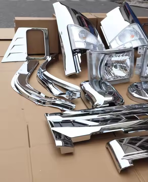 High Quality Chromed Truck Body Part Body KitHeadlight Wheel Eyebrow Grill Rear View Mirror Turn Headlamp Included for Isuzu NPR