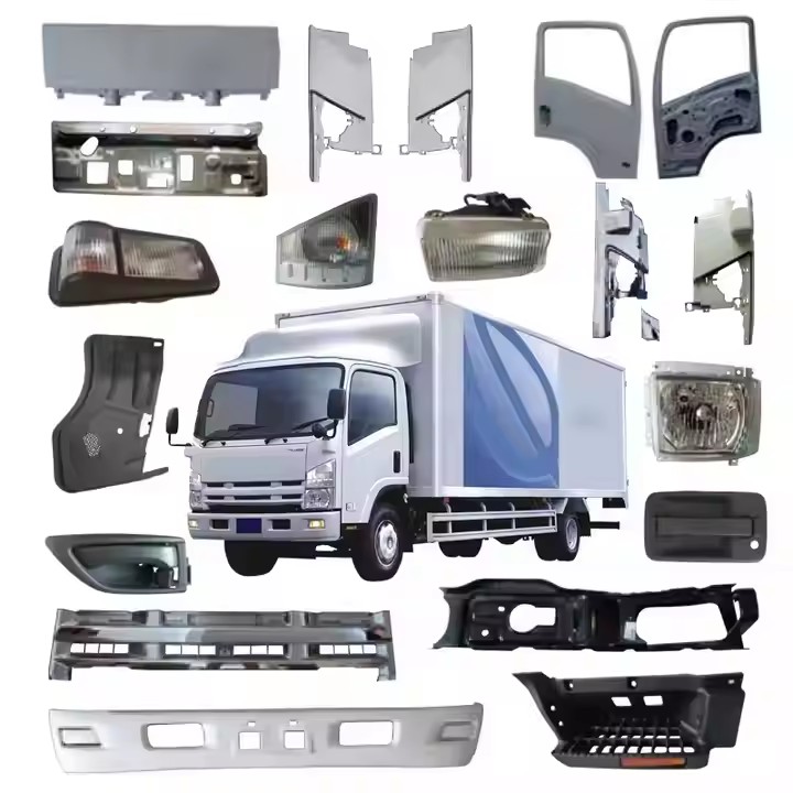High Quality Japanese Truck Chrome Body Kits Spare Parts for Isuzu NPR 150 NQR 175 NMR 130 NLR 130 700P ELF ACROSS